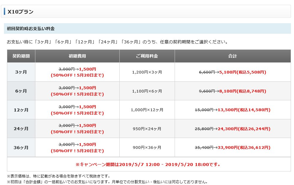 XSERVERの公式サイト画像