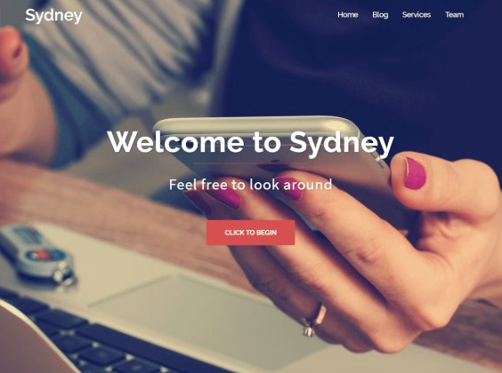 Sydneyの公式サイト画像